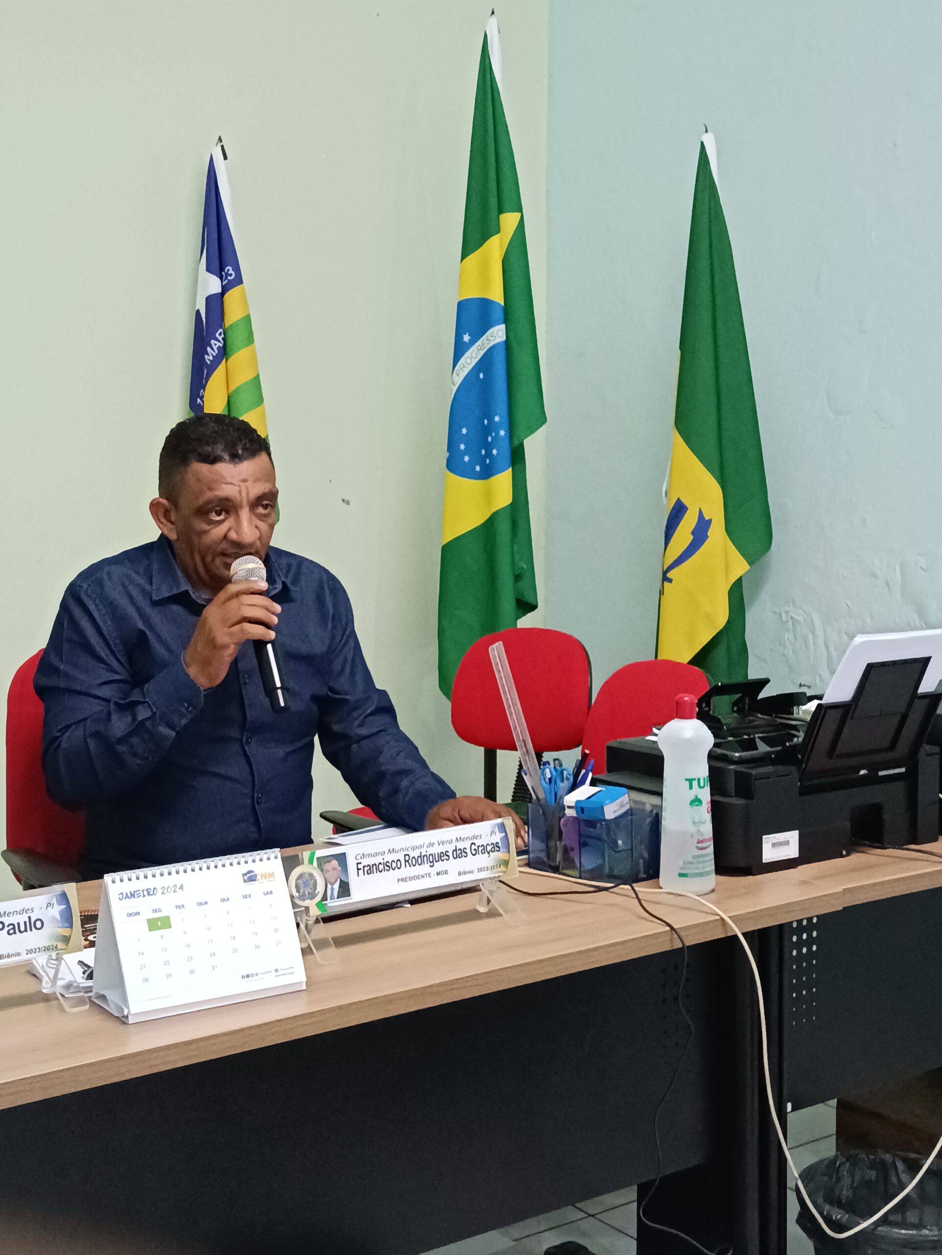 Câmara Municipal de Vera Mendes-PI realiza Sessão Ordinária de Abertura do Ano Legislativo de 2024